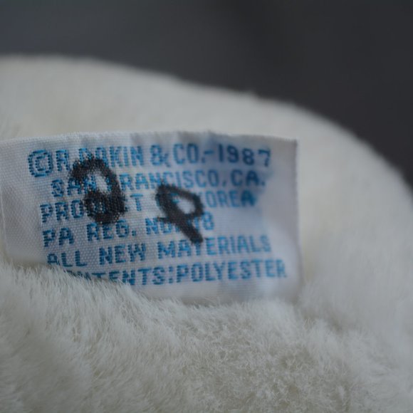 R. Dakin 1987 Panda Bear Teddy Plush Lovey 10" - Picture 6 of 8